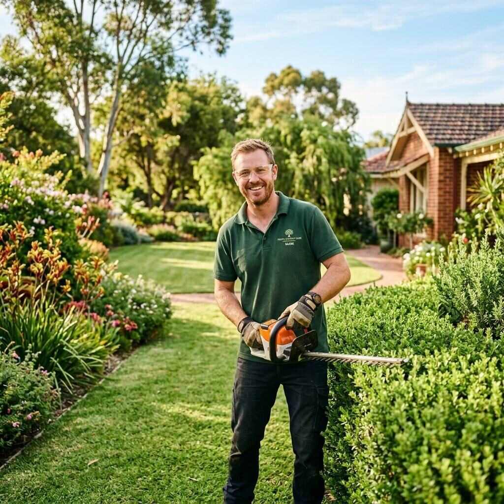 Backyard Roo tradesperson working on a Perth landscaping site
